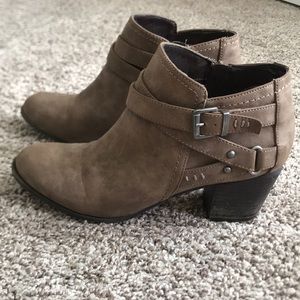 Tan booties